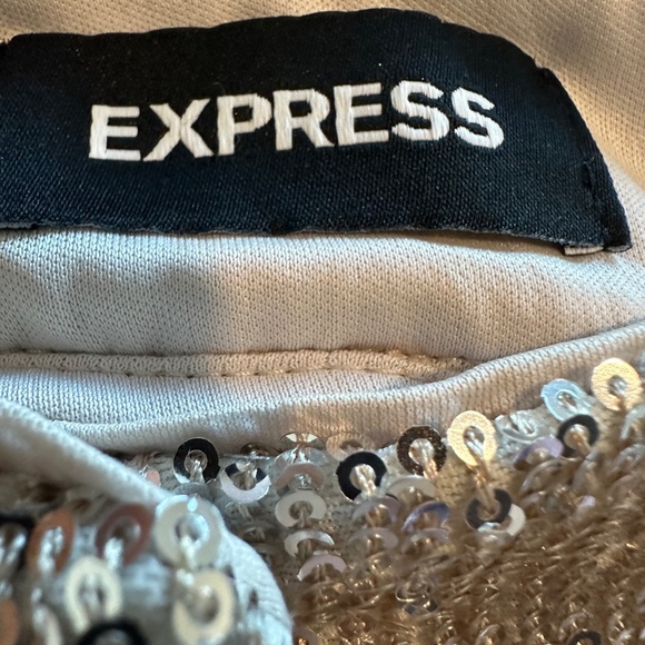 High Waisted Sequin Pleated Cropped Trouser - Picture 6 of 8